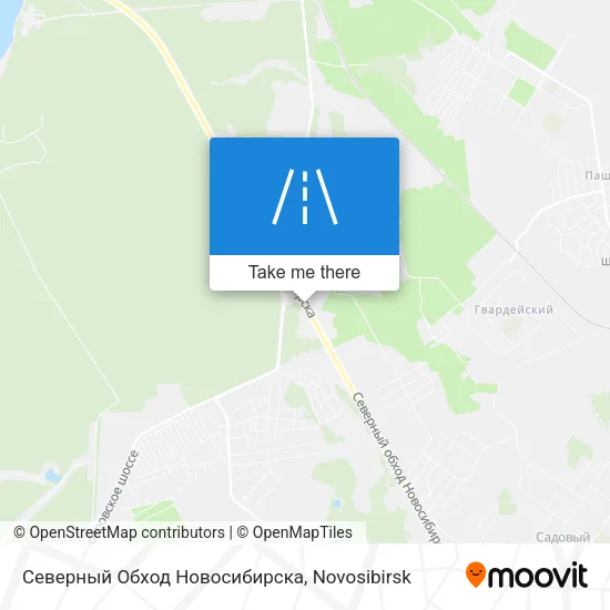 Северный Обход Новосибирска map