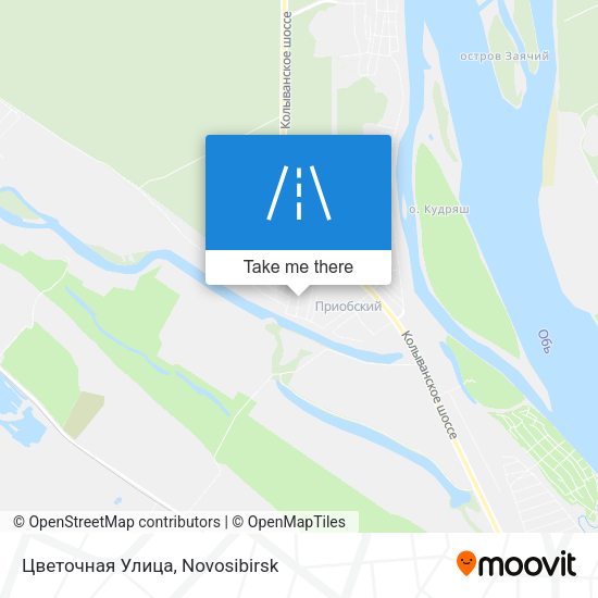 Цветочная Улица map