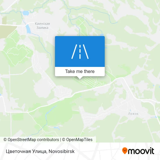 Цветочная Улица map