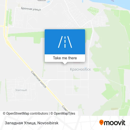 Западная Улица map