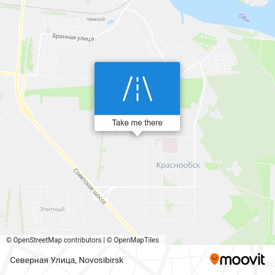 Северная Улица map