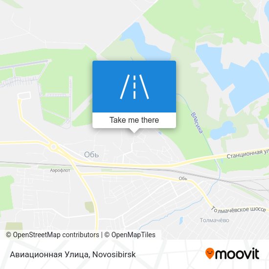 Авиационная Улица map