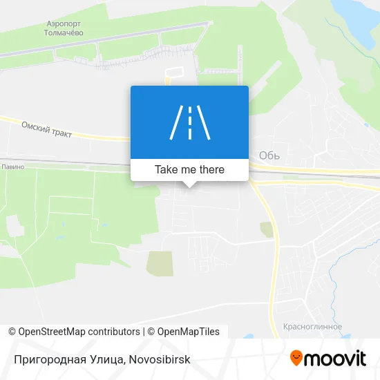 Пригородная Улица map