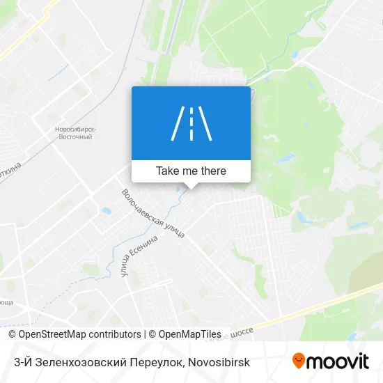 3-Й Зеленхозовский Переулок map