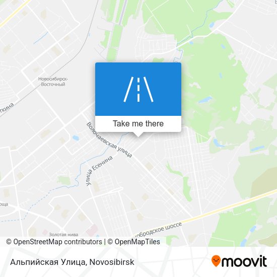 Альпийская Улица map