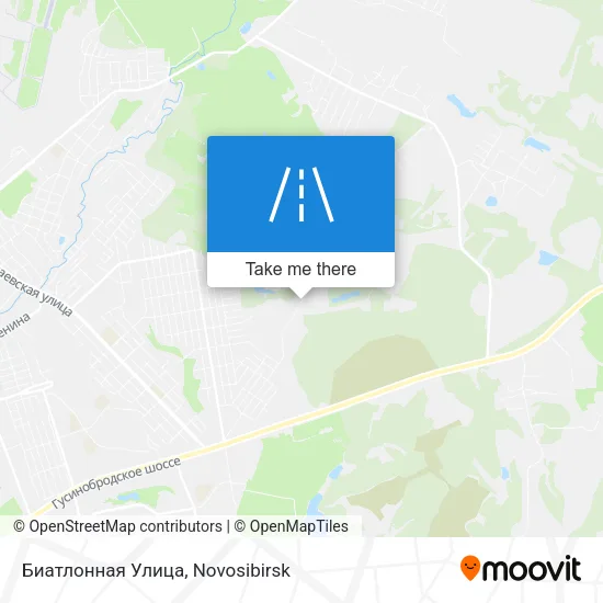 Биатлонная Улица map