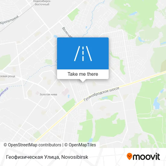 Геофизическая Улица map