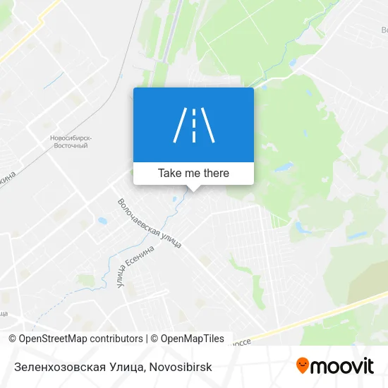 Зеленхозовская Улица map