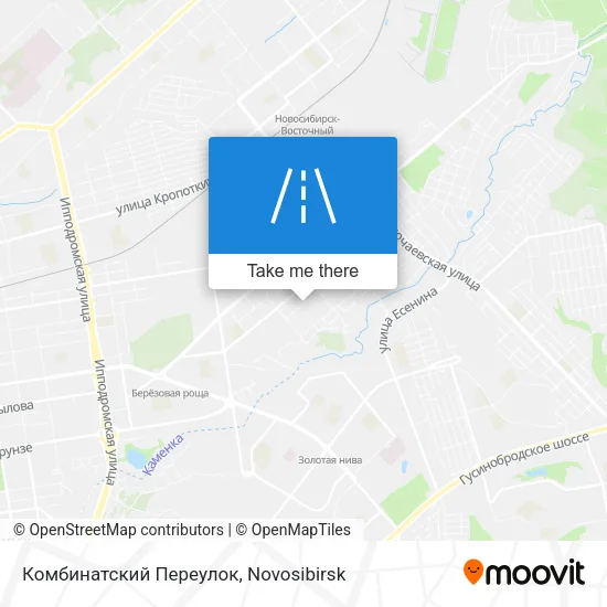 Комбинатский Переулок map