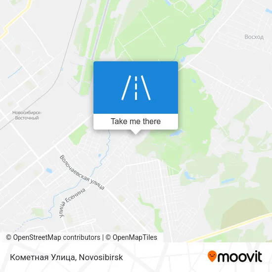 Кометная Улица map