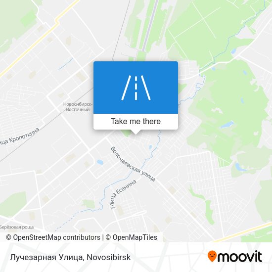 Лучезарная Улица map