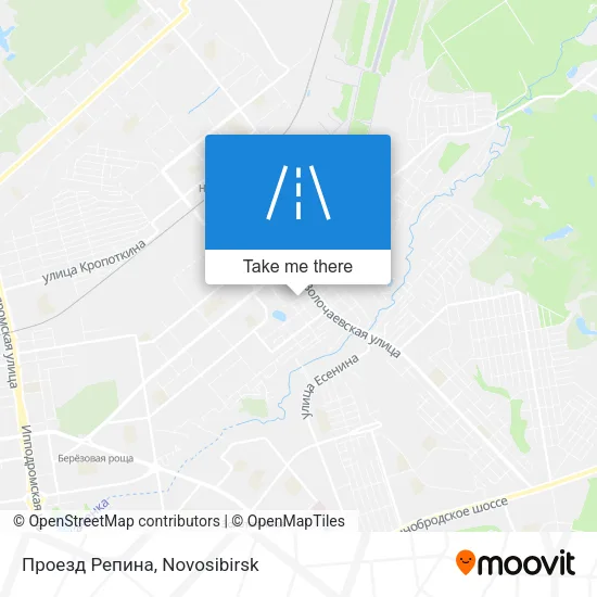 Проезд Репина map