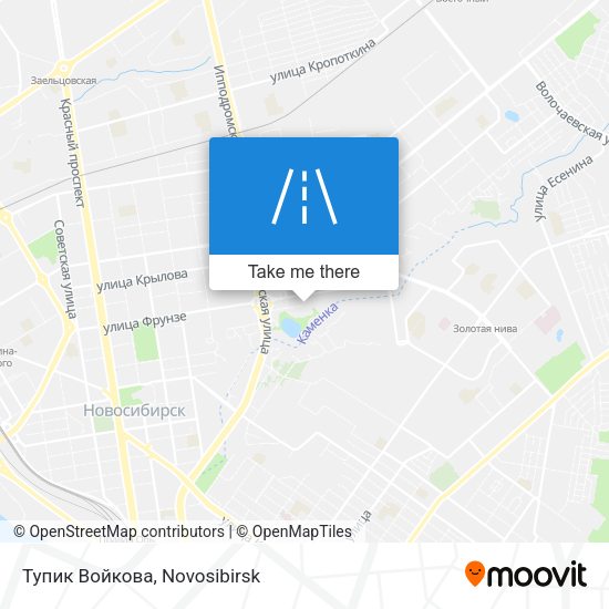 Тупик Войкова map