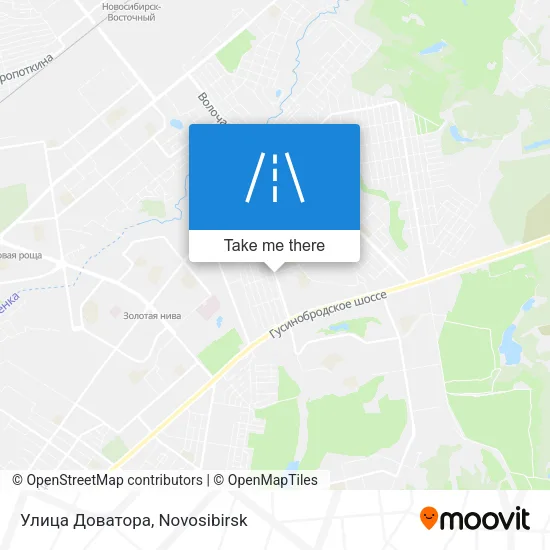 Улица Доватора map