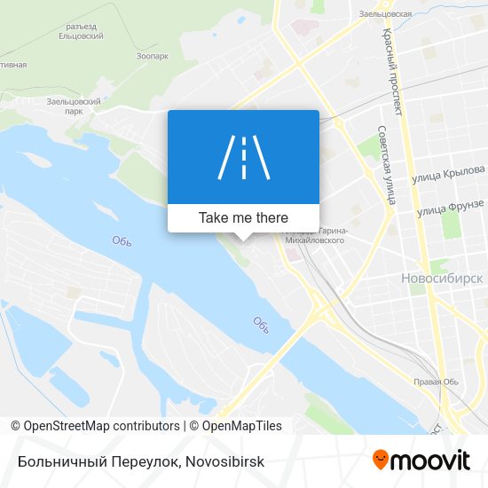 Больничный Переулок map