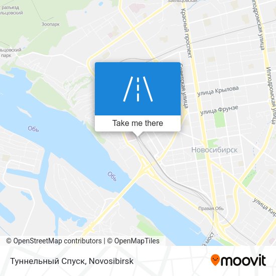 Туннельный Спуск map