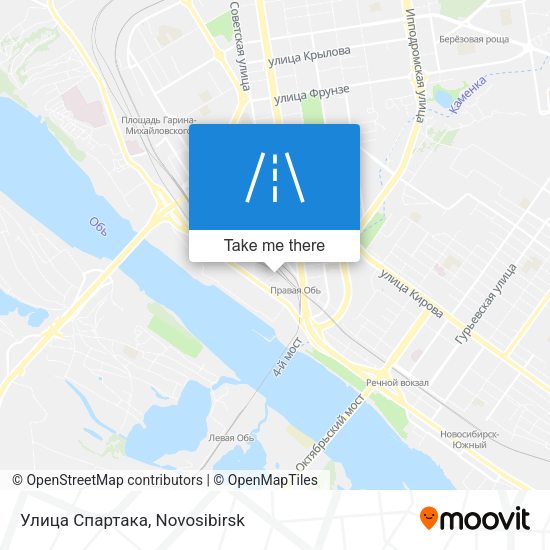 Улица Спартака map