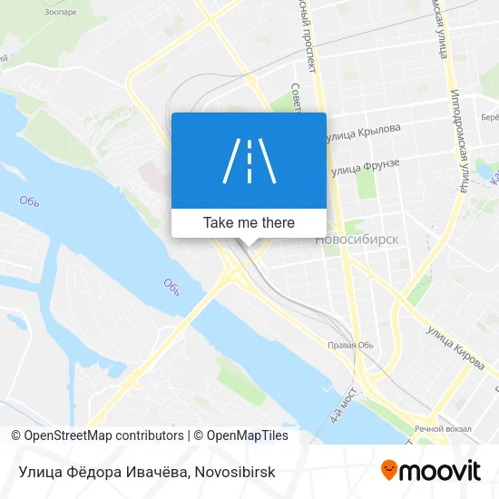 Улица Фёдора Ивачёва map