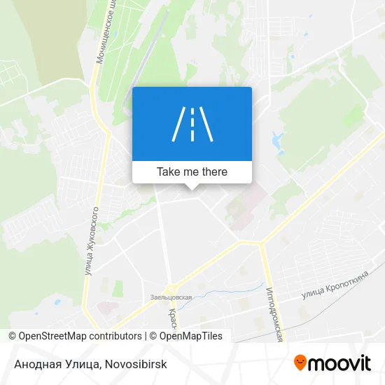 Анодная Улица map