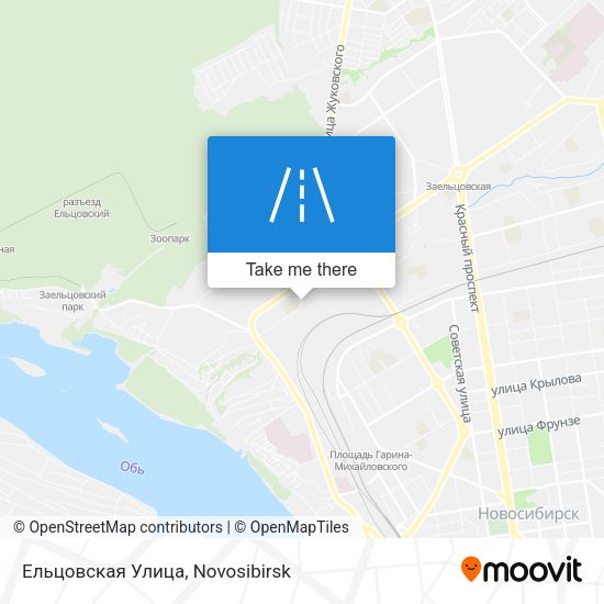Ельцовская Улица map