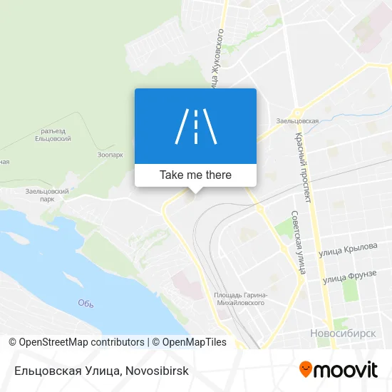Ельцовская Улица map