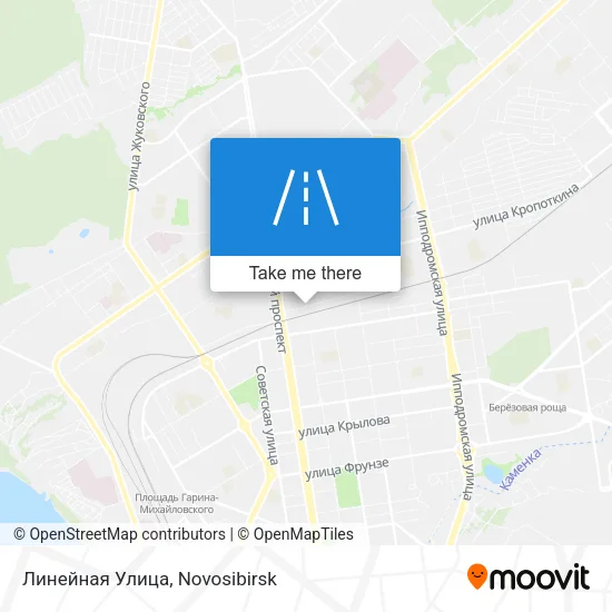 Линейная Улица map