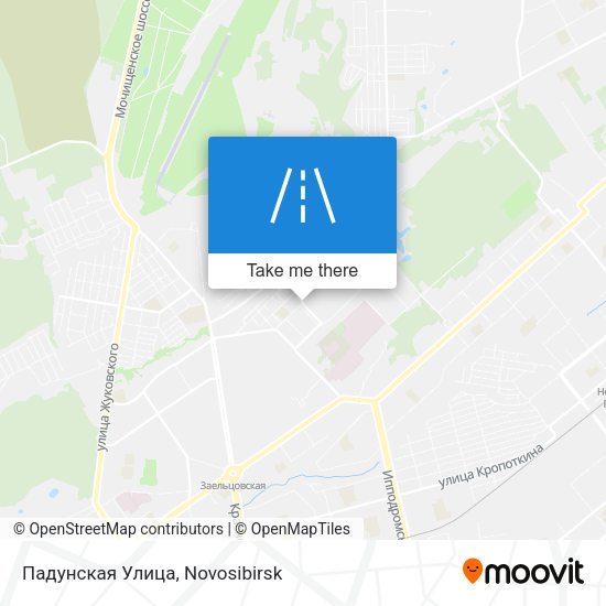 Падунская Улица map