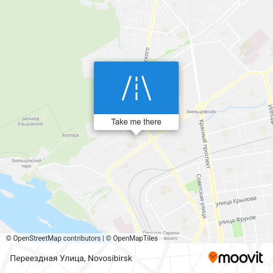 Переездная Улица map
