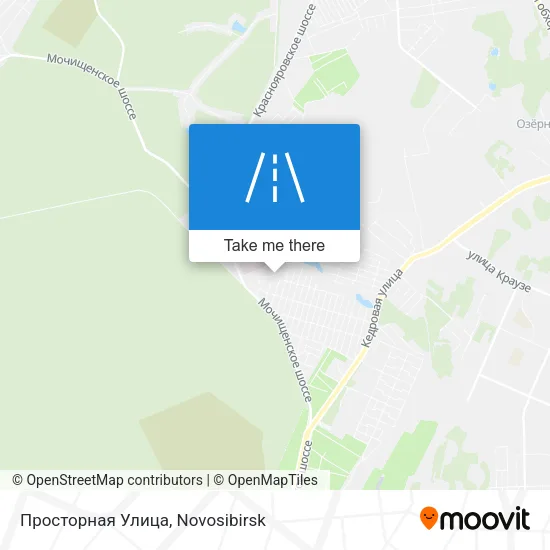 Просторная Улица map