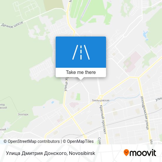 Улица Дмитрия Донского map