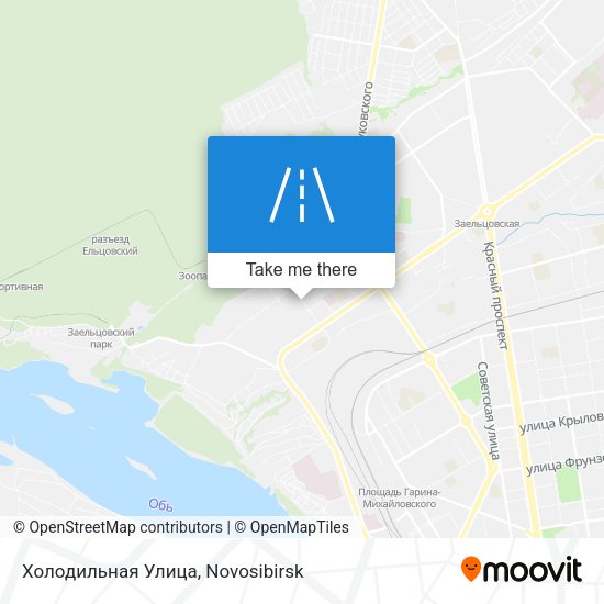 Холодильная Улица map