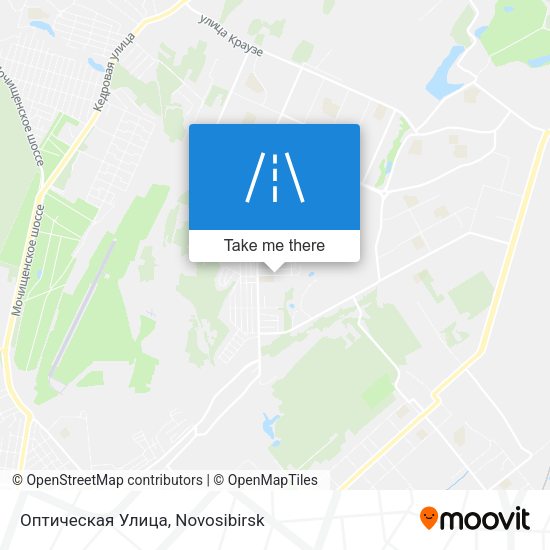 Оптическая Улица map