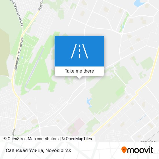 Саянская Улица map