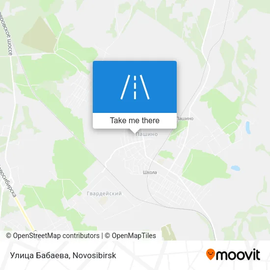 Улица Бабаева map