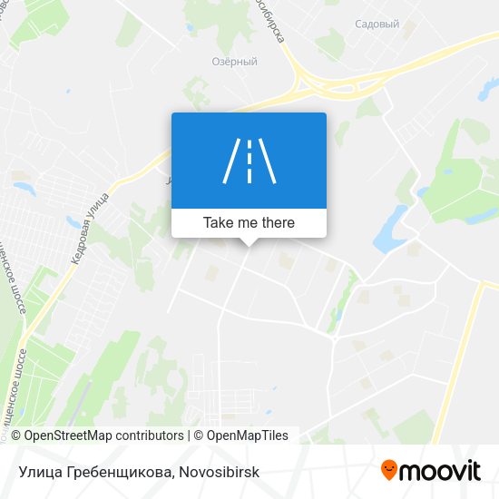 Улица Гребенщикова map