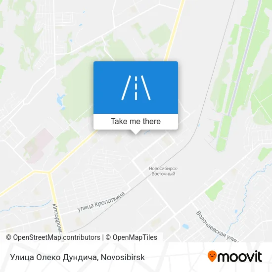Улица Олеко Дундича map