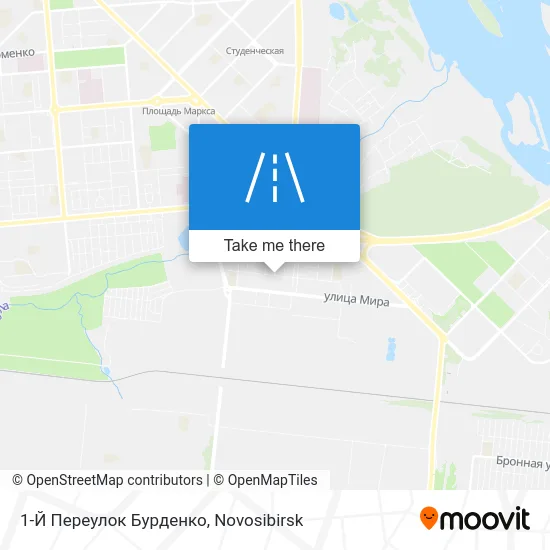 1-Й Переулок Бурденко map