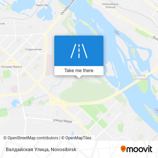 Валдайская Улица map