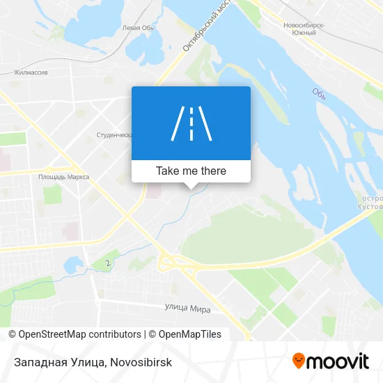 Западная Улица map