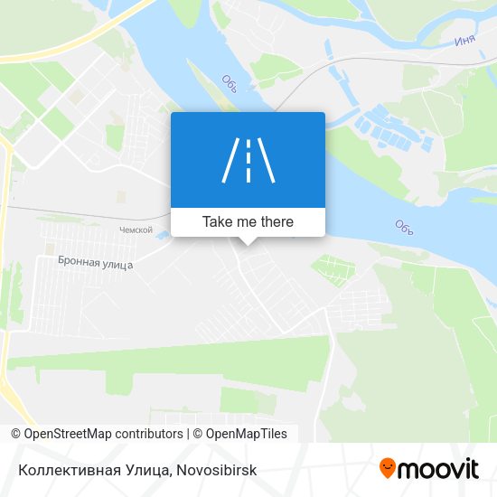 Коллективная Улица map