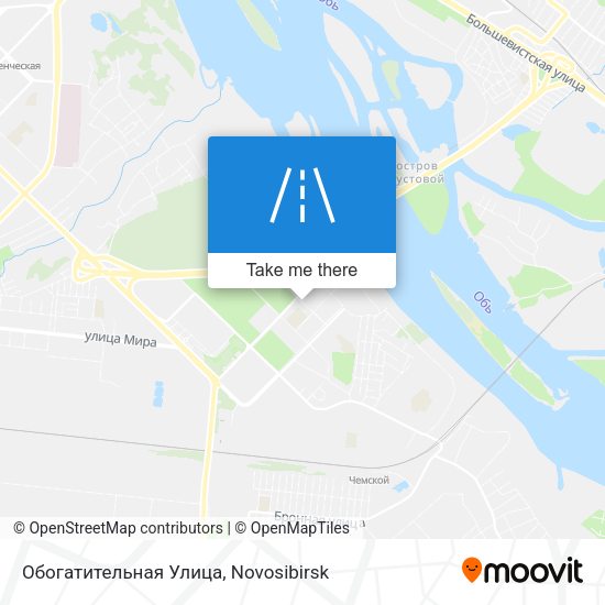 Обогатительная Улица map