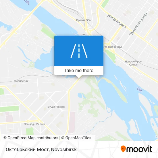 Октябрьский Мост map