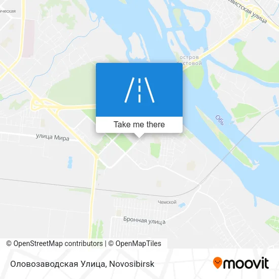 Оловозаводская Улица map