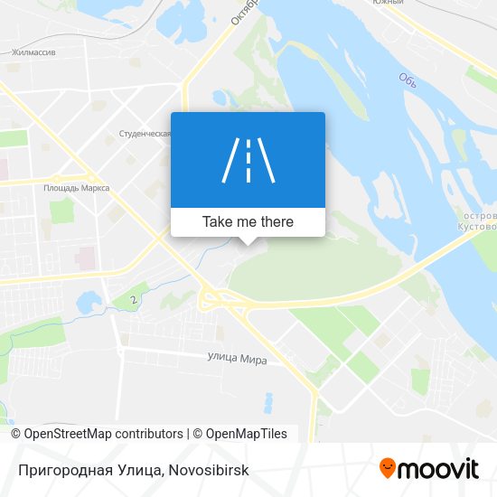 Пригородная Улица map