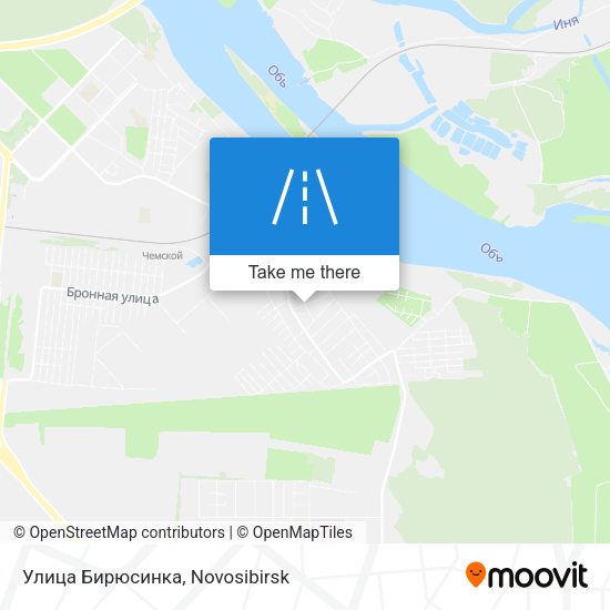 Улица Бирюсинка map