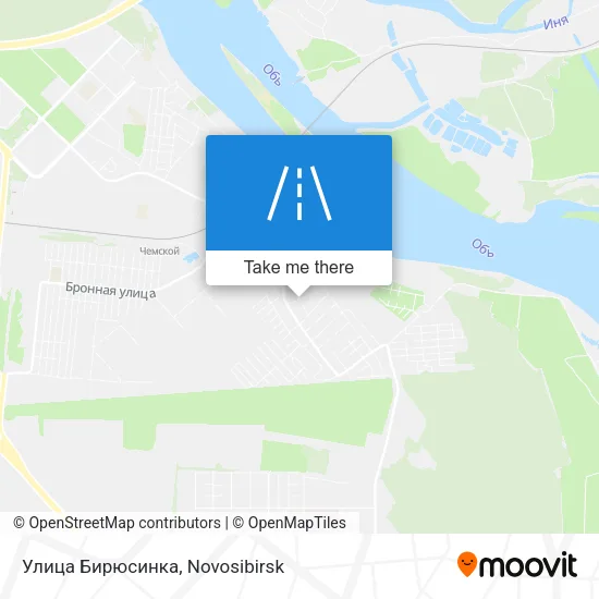 Улица Бирюсинка map