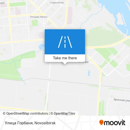 Улица Горбаня map