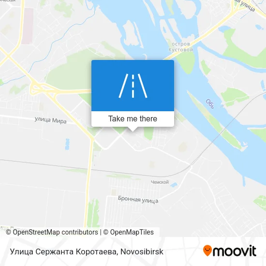 Улица Сержанта Коротаева map