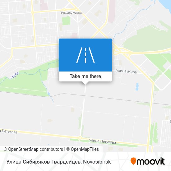 Улица Сибиряков-Гвардейцев map