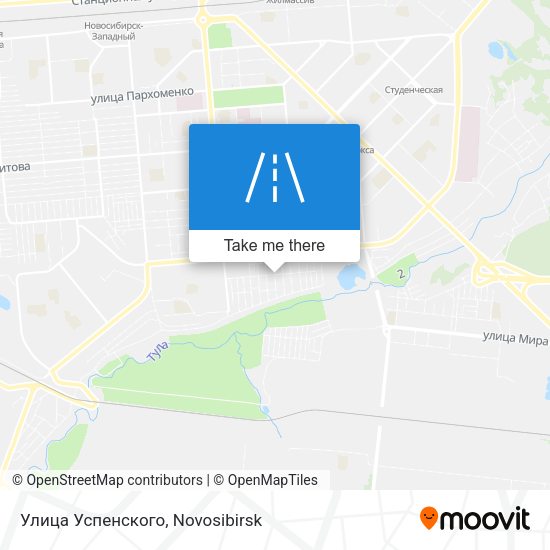 Улица Успенского map